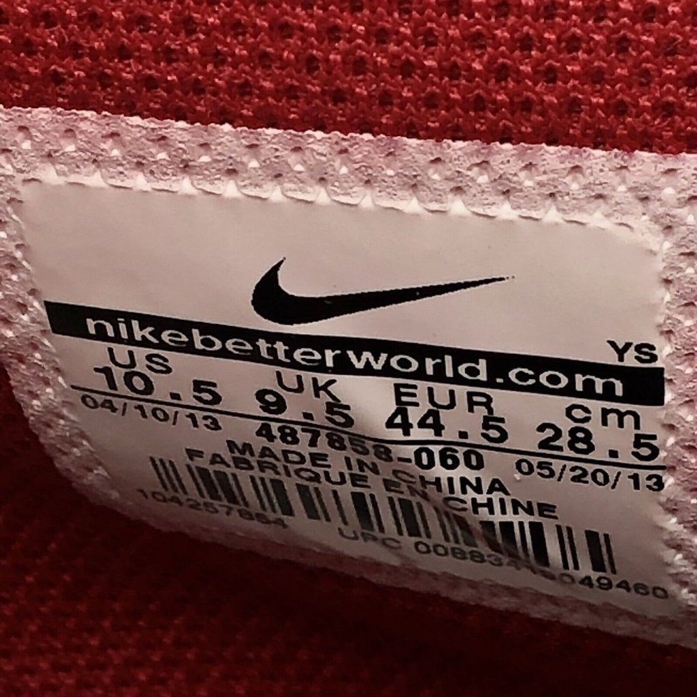 Nike Alphaballer Mid Sneaker Gray Red Basketball Men’s Shoe Size 10.5 487858-060 - Picture 11 of 12